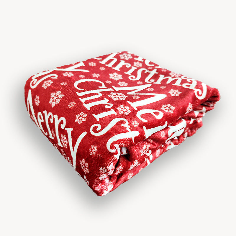 Women's Christmas Blanket Soft Microfiber Festive Tree and Gift Design Cozy Throw