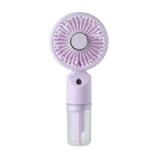 Portable Fan with Spray Function Lightweight Rechargeable Handheld Fan