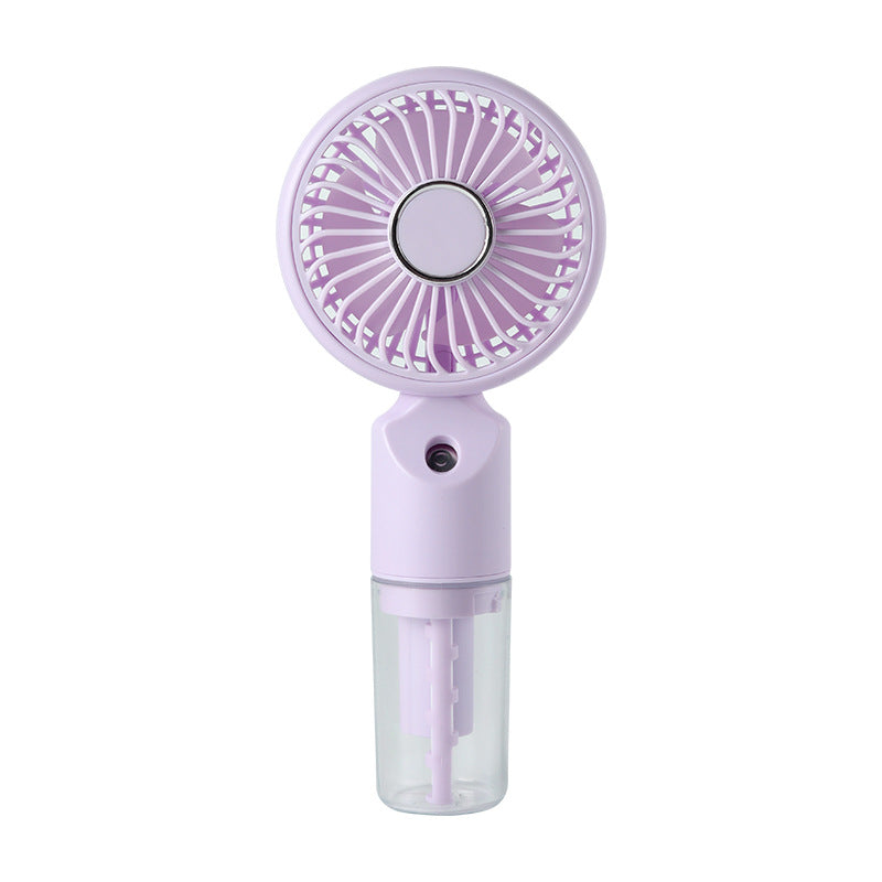 Portable Fan with Spray Function Lightweight Rechargeable Handheld Fan