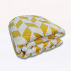 Women’s Plush Blanket Houndstooth Pattern Ultra-Soft Hypoallergenic Microfiber Cozy Throw
