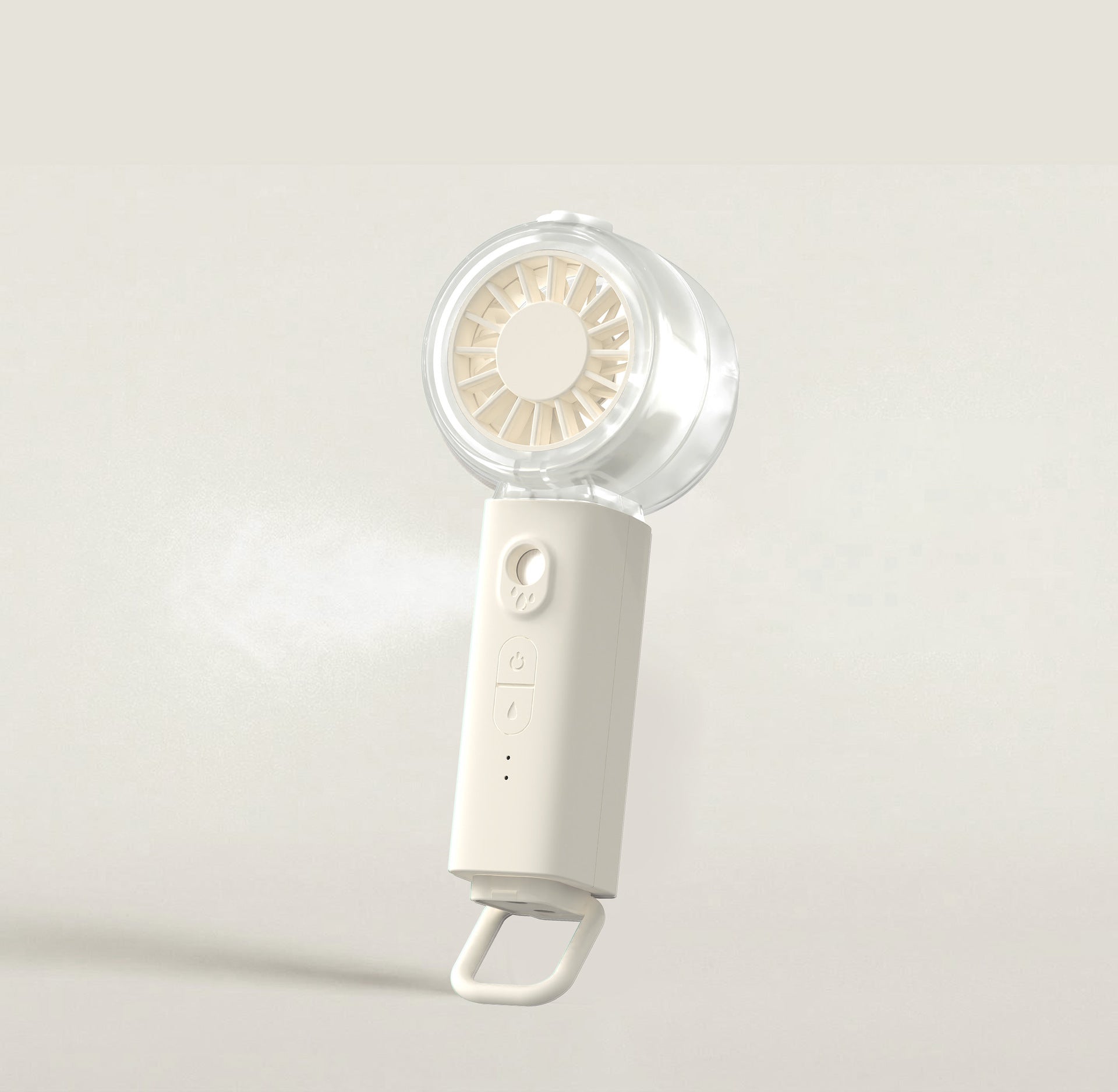 Portable Mini Handheld Fan with USB Rechargeable Mist Function Quiet Compact