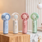 Portable Handheld Fan with Bear Design USB Rechargeable Lightweight Personal Fan