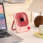 Compact USB Desk Cooling Fan Adjustable Speed Portable Small Desktop Air Circulator