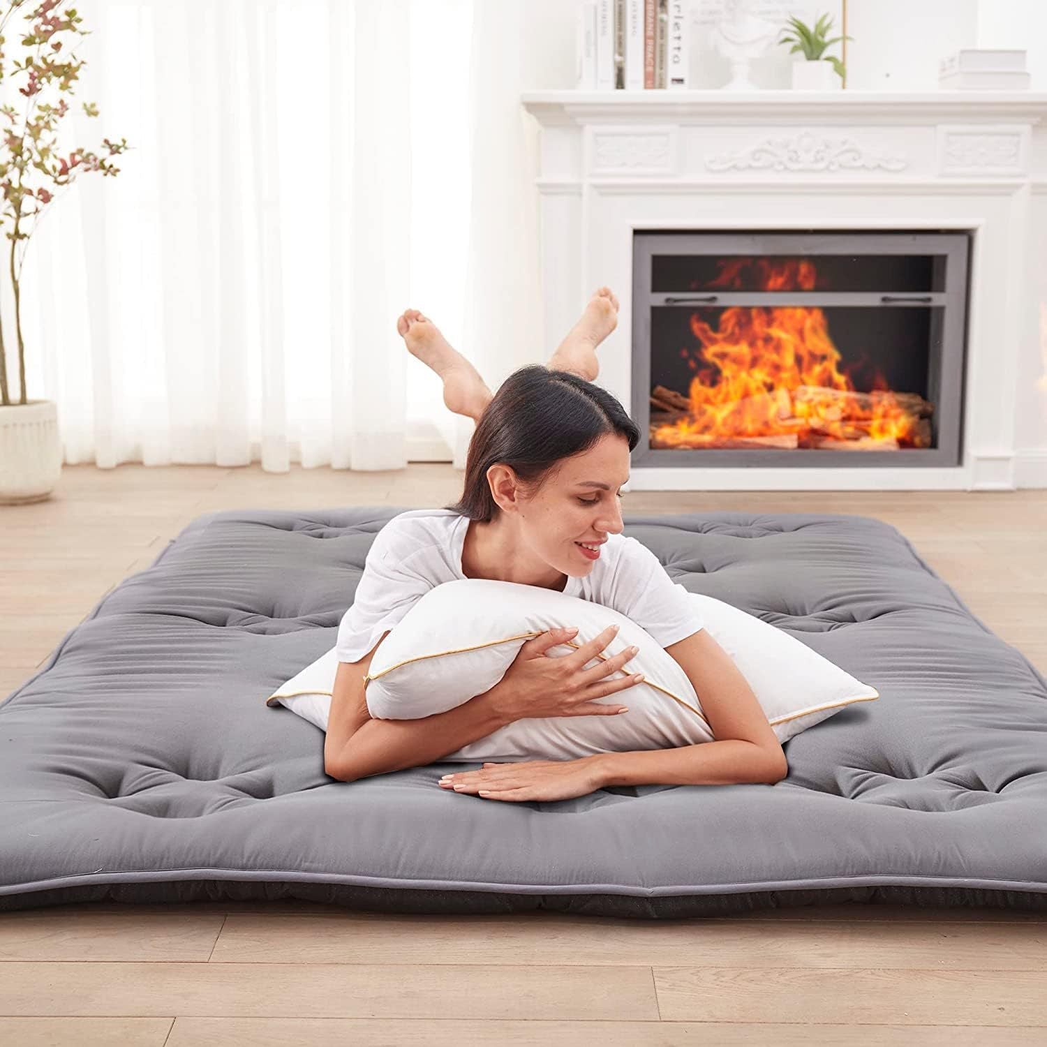 Women Sleep Flair Mattress Pad Soft Breathable Removable Cover