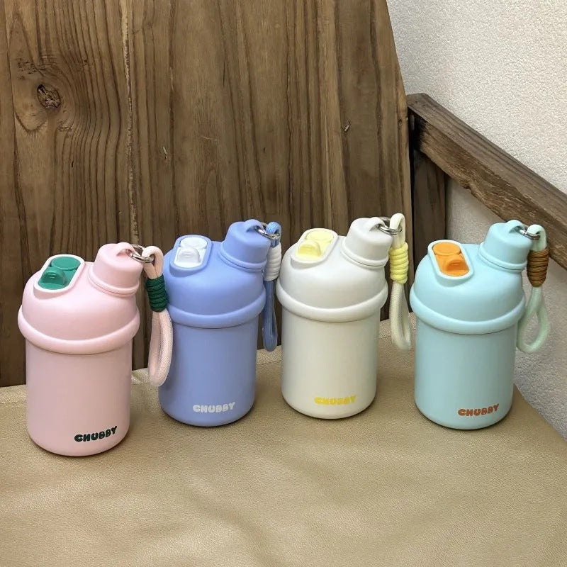 Women’s Sporty BPA-Free Water Bottle with Leak-Proof Cap and Carry Strap