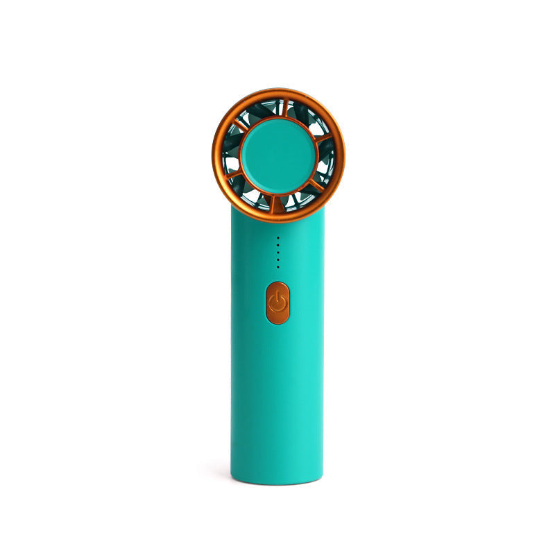 Portable Mini Fan with LED Light Rechargeable Battery Adjustable Speed for Women