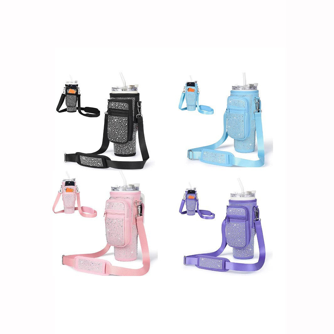 Women's Insulated Water Bottle with Versatile Carrying Bag Durable and Stylish Design