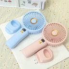 Portable Battery Fan with Digital Speed Display USB Rechargeable Lightweight Personal Cooling Fan