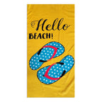 Brehn Beach Towel Soft Quick-Drying Microfiber Palm Tree Design Blue Large