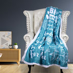 Brehn Ladies Snuggle Blanket Ultra-Soft Polyester Cozy Large Cuddle Throw for Two