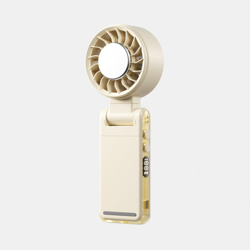 Compact Rechargeable Personal Fan Portable Lightweight Adjustable Speed Settings Battery Powered