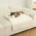 Cozy Cat Bed Plush Ergonomic Raised Sides Non-Slip Base Comfortable Pet Lounger