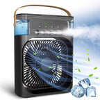 Portable Air Cooling Fan with Built-In Water Tank Rechargeable Multi-Speed Compact