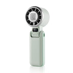 Ladies Portable Multifunctional Fan with LED Display 3-Speed Handheld Desktop