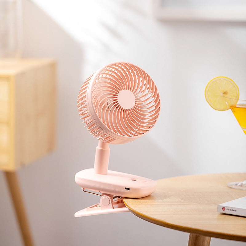 Adjustable Mini Clip-On Fan Portable Personal Desk Fan with Multiple Speeds and Adjustable Head