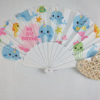 Ladies Fan With Shimmering Scale Pattern Lightweight Foldable Handheld Fan for Women