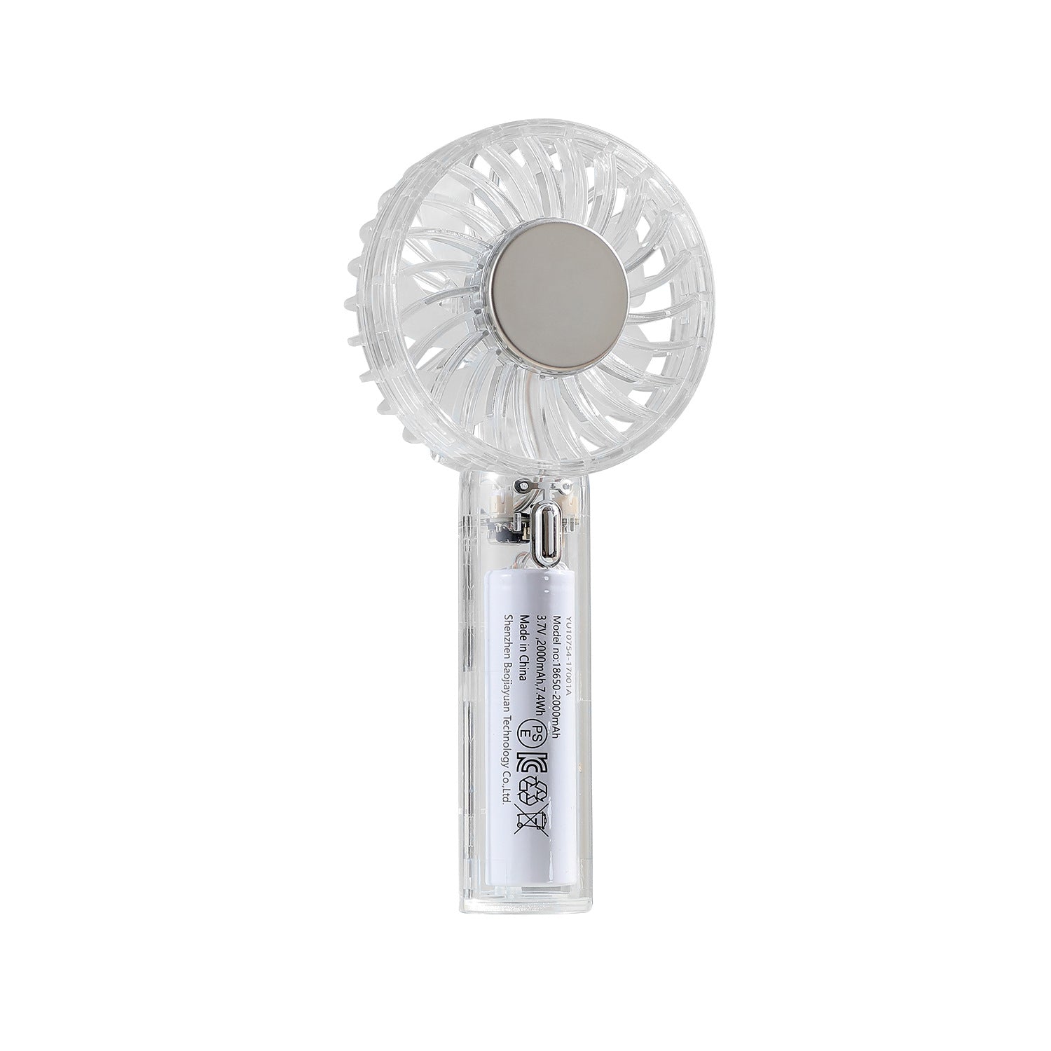 Portable Handy Fan Compact Lightweight Adjustable Speed Battery Operated for Travel and Outdoors