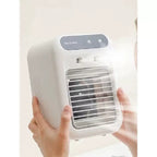 Compact Desktop Micro Air Cooler USB Powered Top-Fill Water Tank Removable Filter