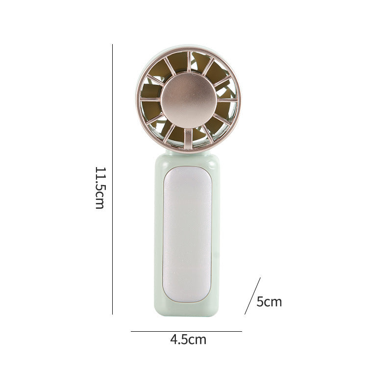 Portable Handheld Fan with Ergonomic Handle USB Rechargeable Lightweight