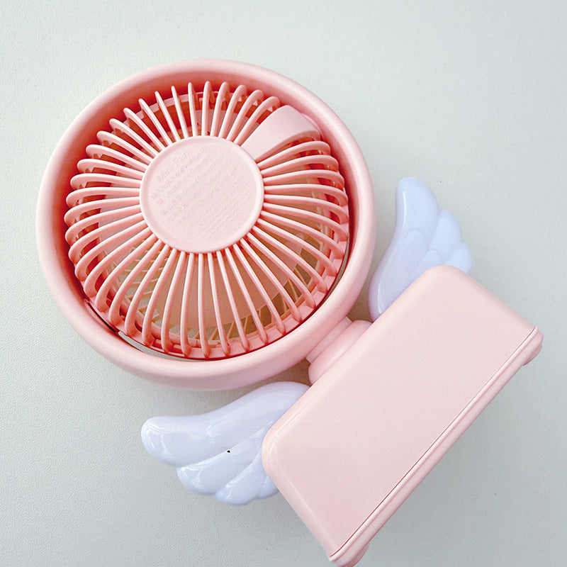 Creative USB Table Fan Compact Quiet Small Wings Stylish Design for Home Office