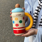 Women’s BPA-Free Plastic Drinking Bottle Leak-Proof Lid Colorful Design Large Capacity