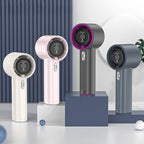 Smart High-Speed Handheld Fan Portable Adjustable Speed LED Display