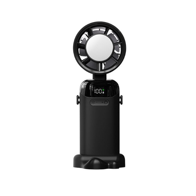 Portable Rechargeable Fan with Adjustable Speeds and Digital Display Compact Lightweight