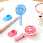 Women's Portable Handheld Fan with Powerful Battery and Cooling Spray Function USB Rechargeable