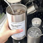 Women’s Stainless Steel Insulated Water Bottle with Built-In Straw and Creative Design