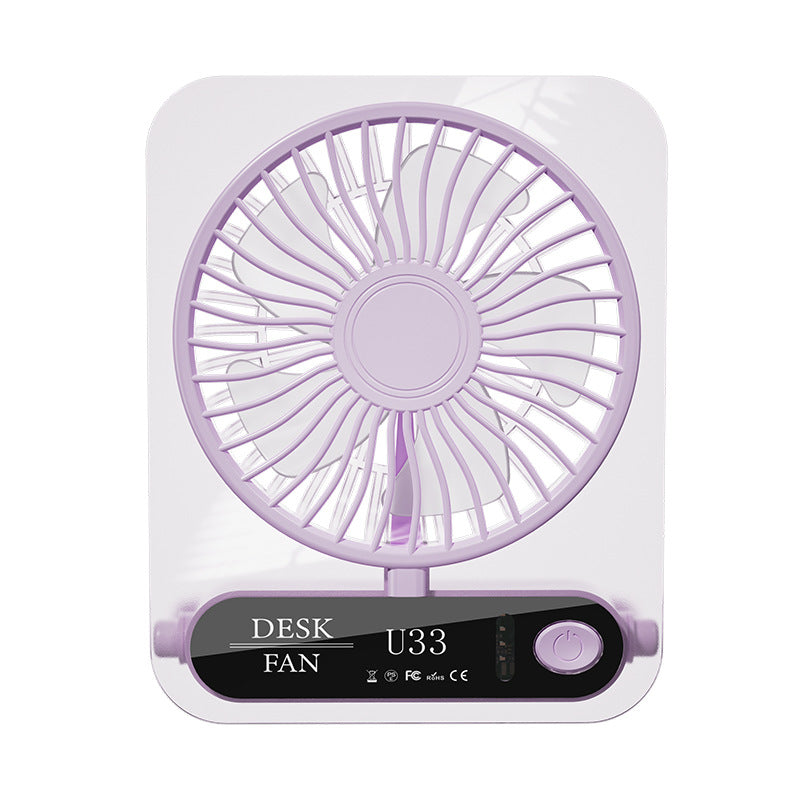 Compact Desktop Cooling Fan Quiet Adjustable Speed Space-Saving Design