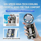 Portable Fan for Women 20100mAh Battery 199 Speed Levels Digital Display