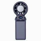 Smart Handheld Cooling Fan Portable Rechargeable Quiet Motor Digital Display