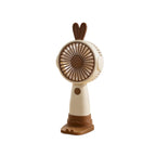 Mini Handheld Fan USB Rechargeable Cute Bunny Design Portable Personal Fan