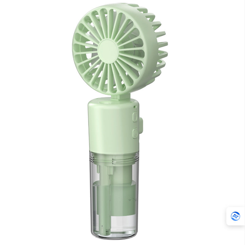 Portable Mini Fan with Misting Function USB Rechargeable Handheld Fan