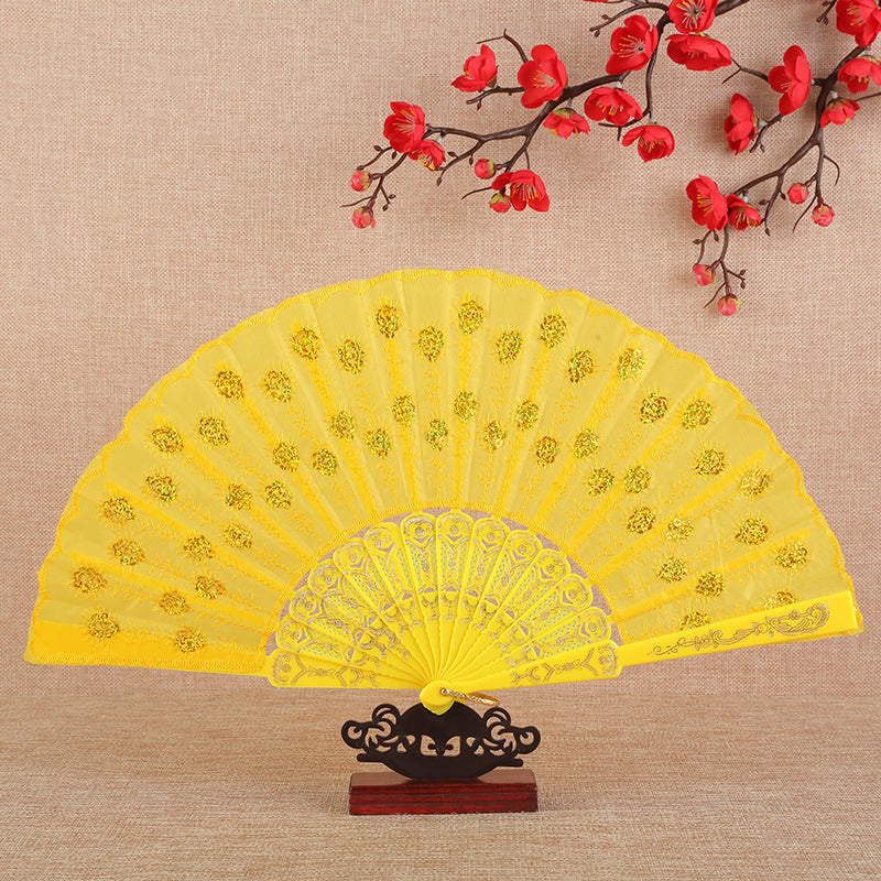 Women's Folding Fan Artistic Design Lightweight Compact Handheld Accessory