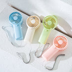 Portable Rechargeable Handheld Fan Compact Size Unisex Personal Cooling