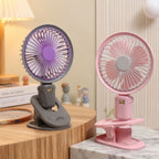 Unisex Table Fan with Clip Portable 3-Speed Adjustable 360° Swivel Quiet Operation
