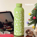 Insulated Stainless Steel Drink Bottle with Hello Kitty Design Ladies Flip-Top Leakproof