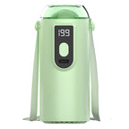 Portable USB Fan with Digital Temperature Display Lightweight Rechargeable Personal Fan