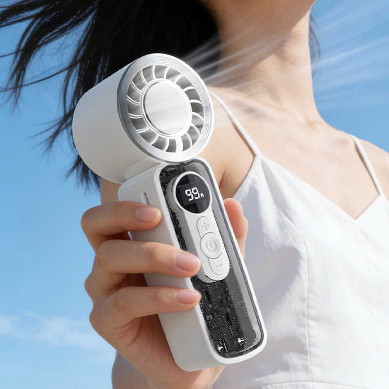 Harrow Portable Rechargeable Mini Air Conditioner Compact Lightweight Quiet Fan with LED Display
