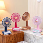 USB Desk Fan Rechargeable Portable Quiet Mini Fan with Adjustable Head and Non-Slip Base