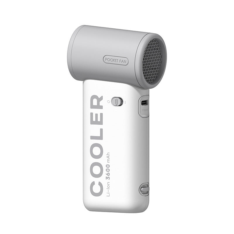 Portable Handheld Pocket Fan Rechargeable Battery Compact Lightweight Personal Cooling Device