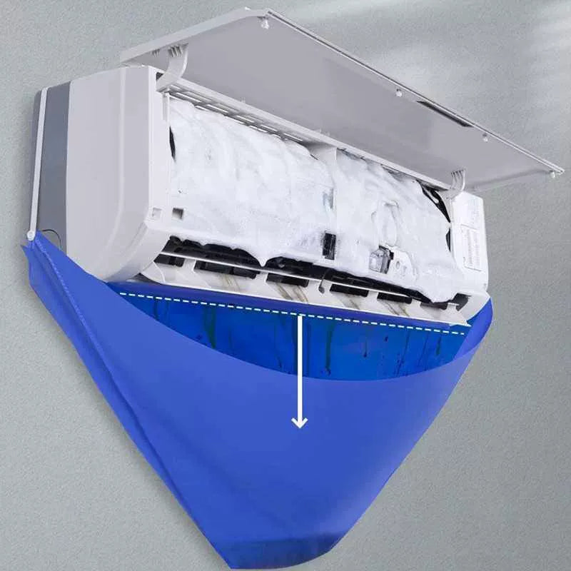 Wall-Mounted Air Conditioner Condensate Catchment Funnel Waterproof Reusable Fabric Universal