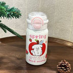 Women’s BPA-Free Plastic Water Bottle with Clip Closure and Animal Design, Leak-Proof, Dishwasher Safe