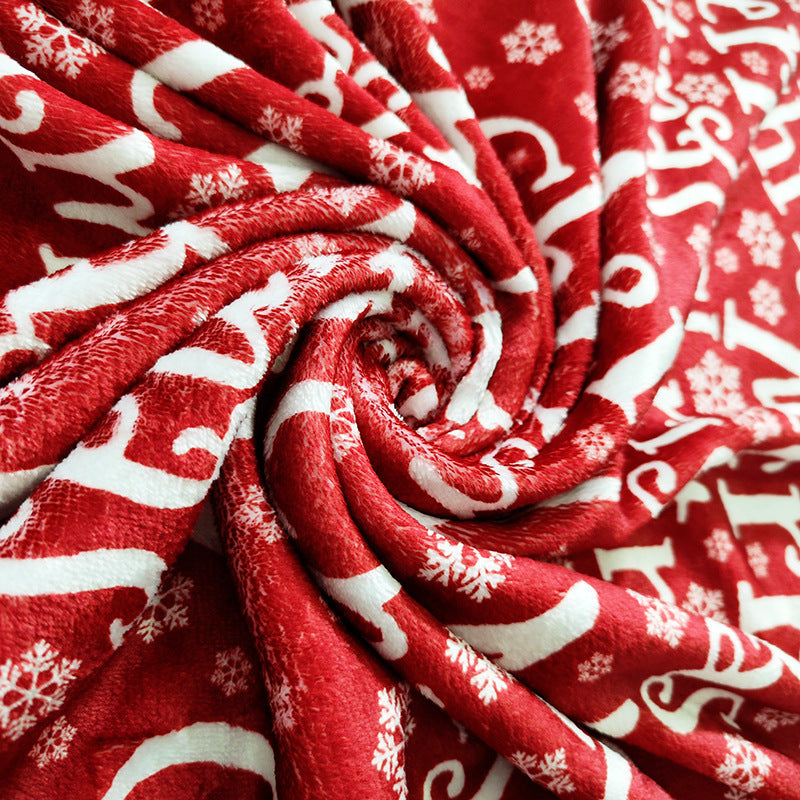 Women's Christmas Blanket Soft Microfiber Festive Tree and Gift Design Cozy Throw