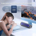 Rechargeable Portable Tower Fan USB Battery Operated Slim Adjustable Louvers LED Display