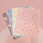 Decorative Sofa Cushion Cover with Bunny Floral Pattern Durable Easy-Care Fabric