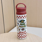 Unisex Stainless Steel Insulated Thermos Bottle Double Wall Vacuum Flask with Handle