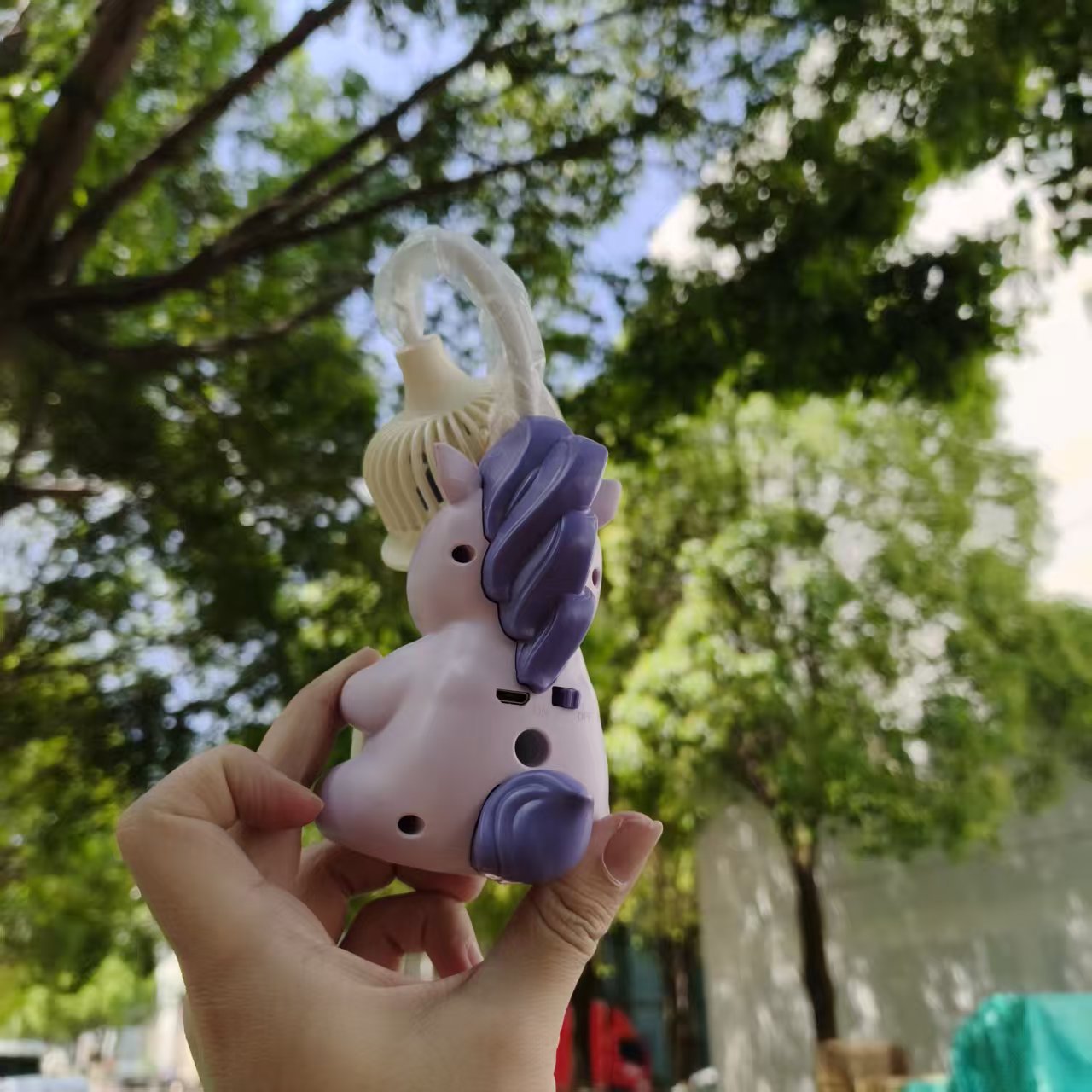 Unisex Portable Mini Fan with Unique Unicorn Design Lightweight Handheld Personal Cooler