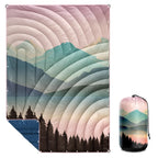 Unisex Travel Blanket Thermal Insulating Filling Lightweight Water-Repellent Portable